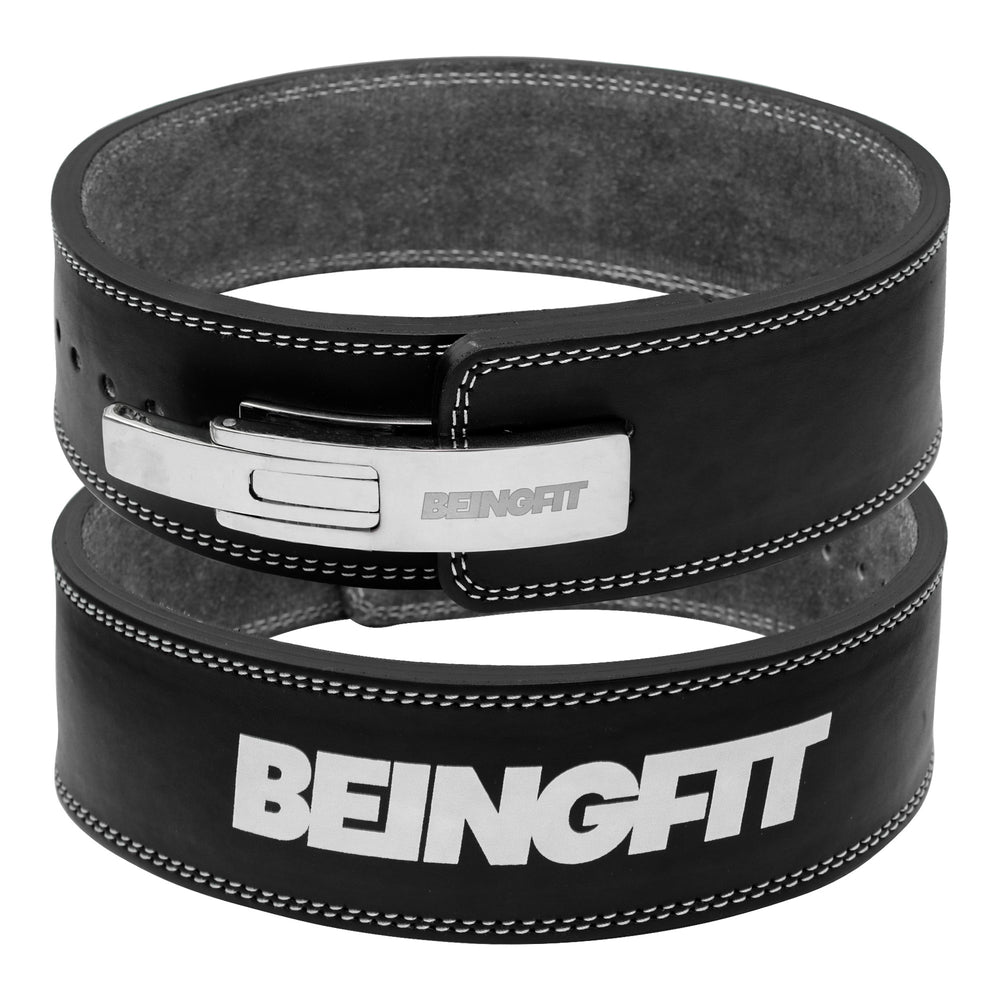 BEINGFIT レバーアクションベルト ワイド 本革10mm