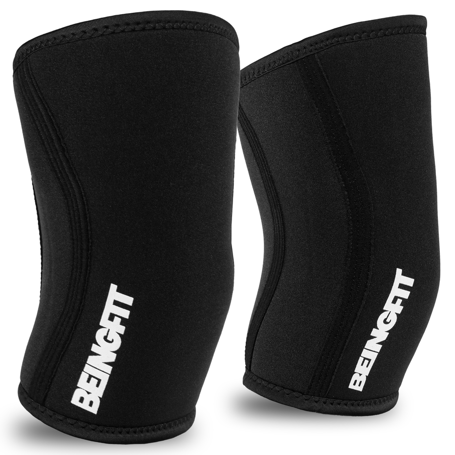 BEINGFIT ニースリーブ 7mm ネオプレン 膝サポーター スクワット デッドリフト パワーリフティング XS S M L 男女兼用 正規品
