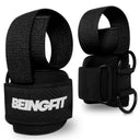 BEINGFIT パワーグリップ付きリストストラップ ブラック