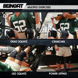 BEINGFIT ニースリーブ 7mm ネオプレン 膝サポーター スクワット デッドリフト パワーリフティング XS S M L 男女兼用 正規品