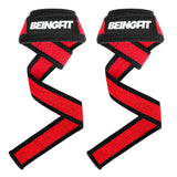 BEINGFIT リストストラップ リフティングストラップ 筋トレ デッドリフト 握力補助 60cm 正規品 2個セット 男女兼用