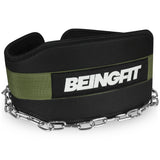 BEINGFIT ディッピングベルト チンニング ディップス 荷重ベルト チェーン付き スクワット 男女兼用 正規品