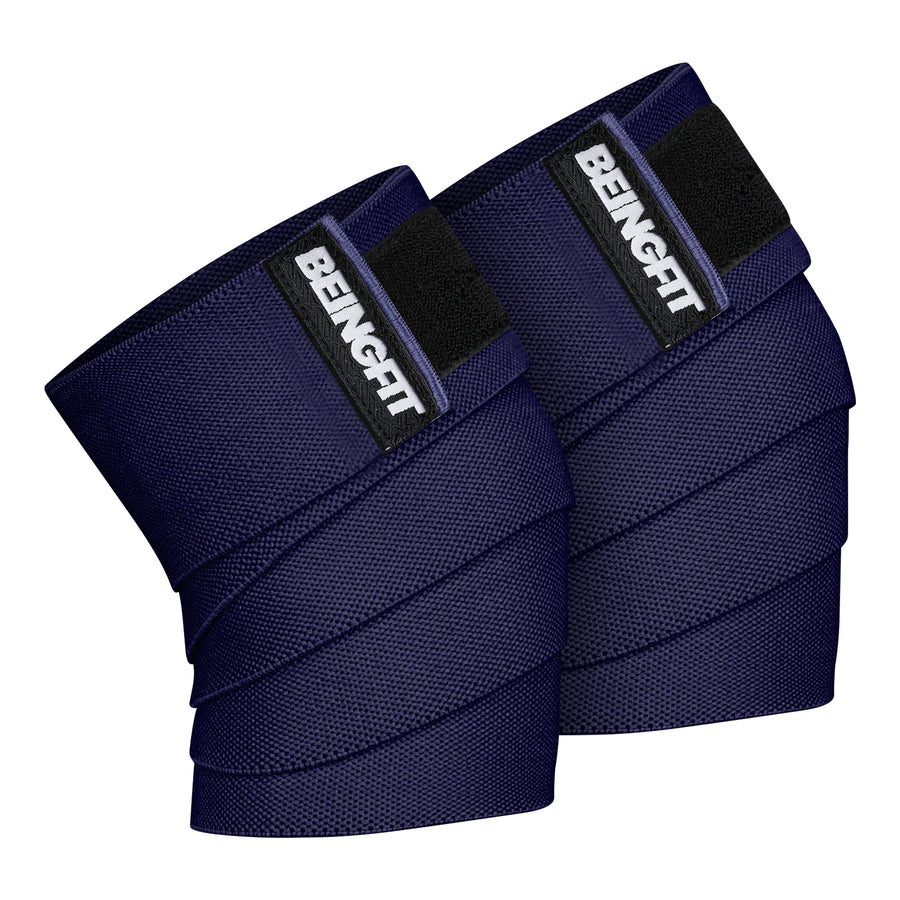 BEINGFIT ニースリーブ ニーラップ 筋トレ スクワット デッドリフト クロスフィット 178cm 2色セット 男女兼用 正規品