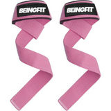 BEINGFIT リストストラップ リフティングストラップ 筋トレ デッドリフト 握力補助 60cm 正規品 2個セット 男女兼用