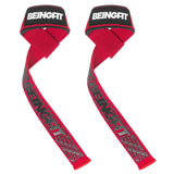 BEINGFIT リストストラップ リフティングストラップ 筋トレ デッドリフト 握力補助 60cm 正規品 2個セット 男女兼用