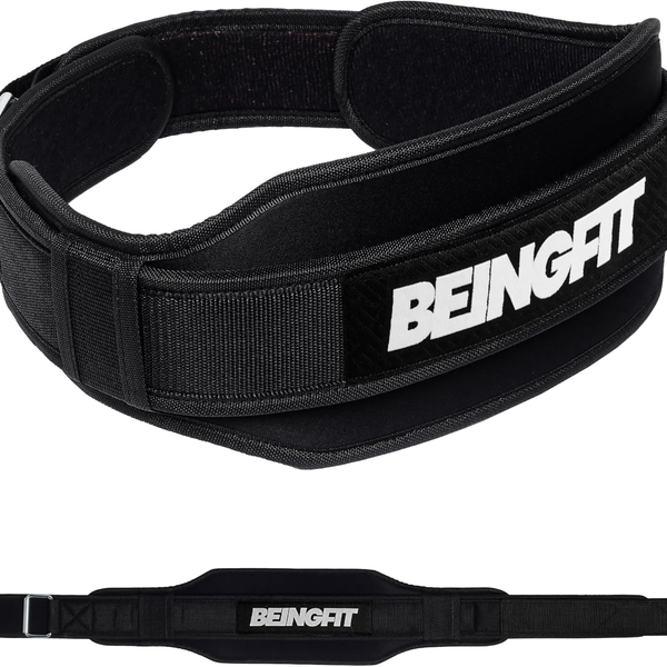 BEINGFIT トレーニングベルト ナイロン リフティングベルト スクワット デッドリフト 腰サポーター XS S M L 男女兼用 正規品