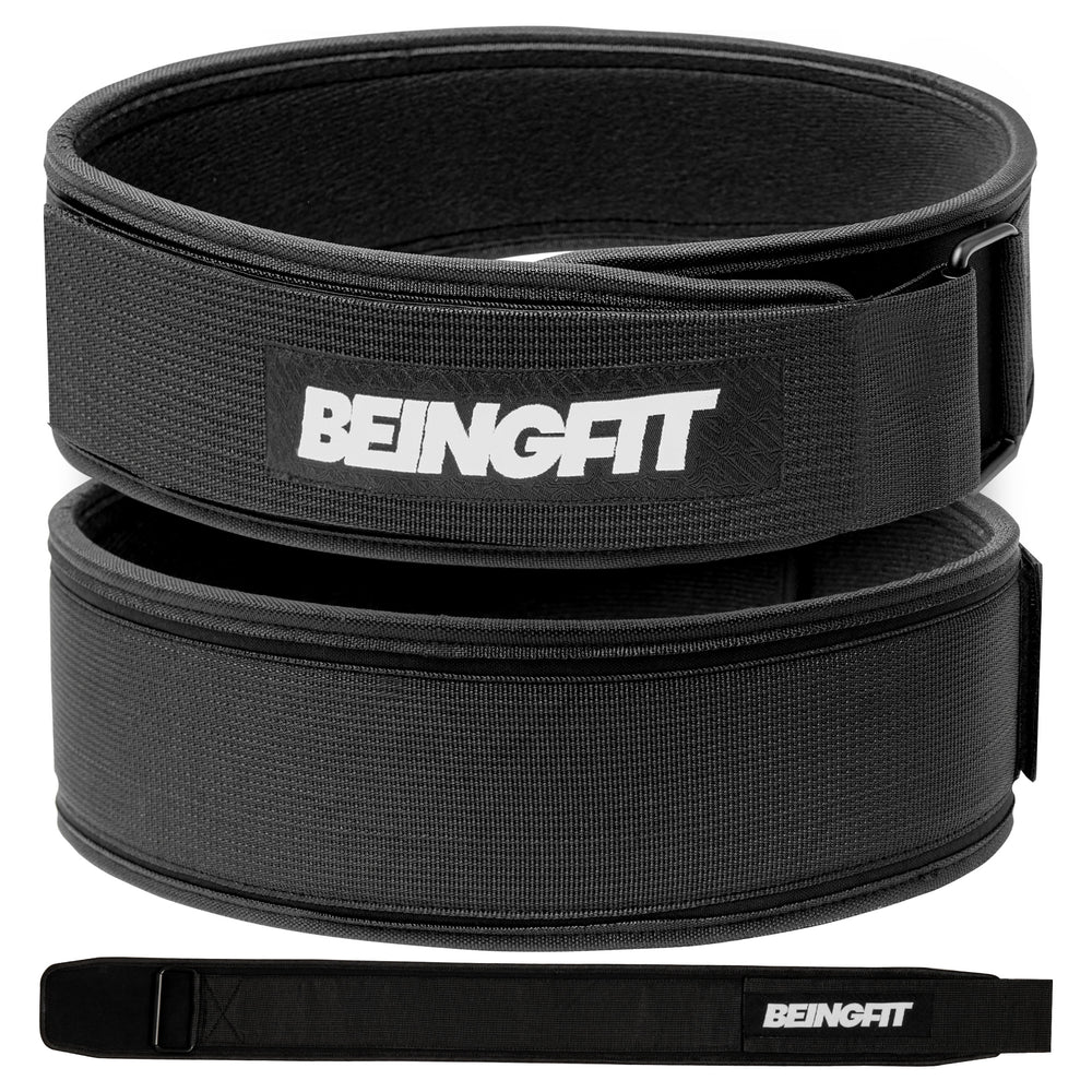 BEINGFIT トレーニングベルト 10cm幅 パワーベルト