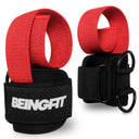 BEINGFIT パワーグリップ付きリストストラップ レッド